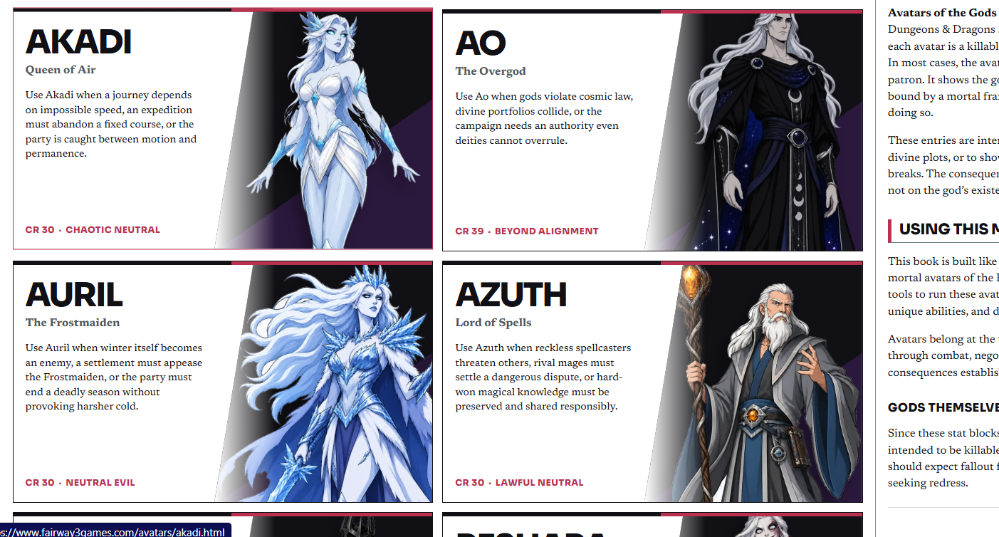 Preview of Avatar of the Gods