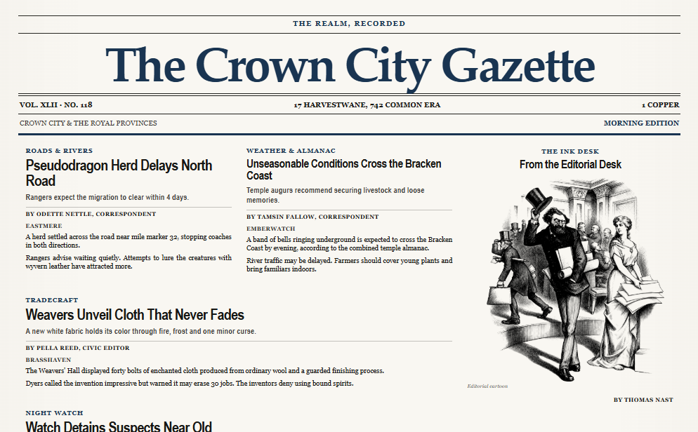 Preview of Broadsheet